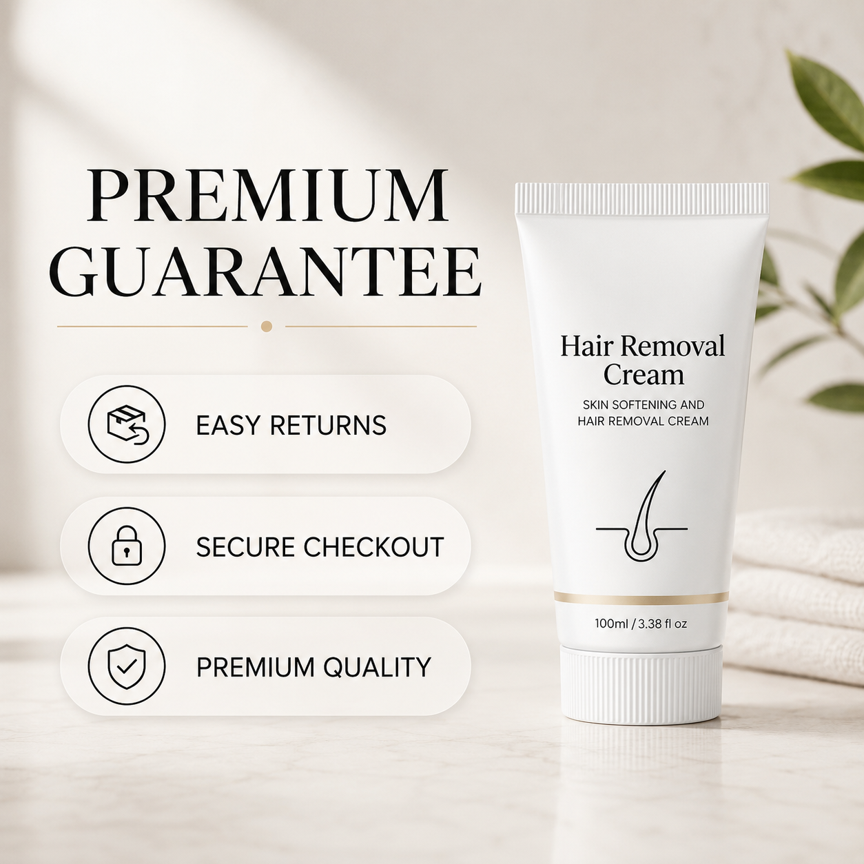 Vcoxno™ – Gentle Aromatic Skin-Softening Hair Removal Cream + 1 +1 FREE