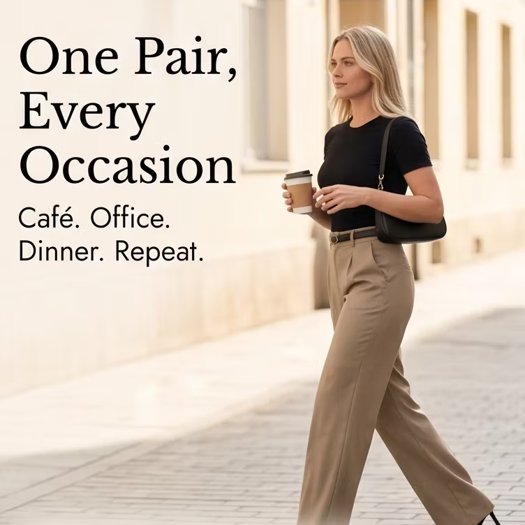 💃Flash Sale 💃Women's Solid-Color High-Waisted Wide-Leg Trousers