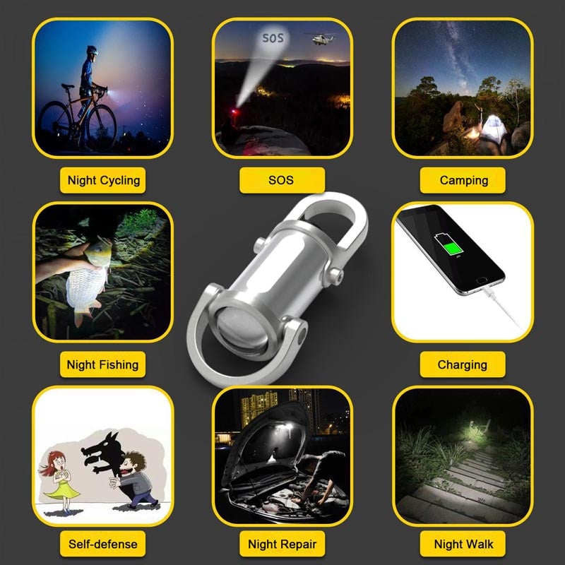 Hot Sale 49% off Super Bright Mini Keychain Flashlight Waterproof