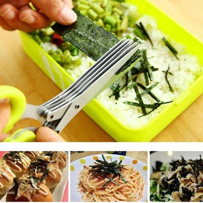 50%off-  Hot Selling 5 Blade Kitchen Salad Scissors
