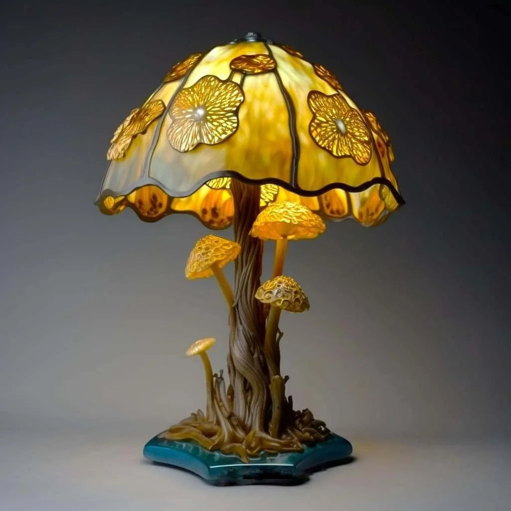 Hot Sale 49% off🔥Stained Glass Plant Series Table Lamp