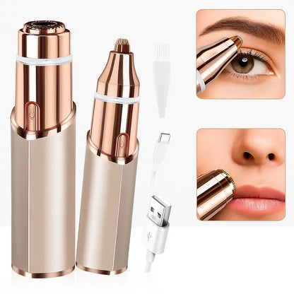 2-in-1 Women's Eyebrow and Facial Hair Removal Device