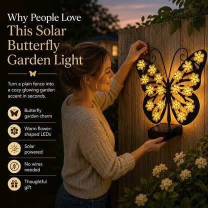 🦋 Solar Butterfly Garden Light