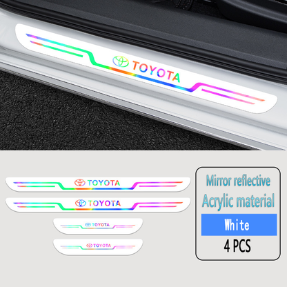 Acrylic Laser Car Anti-Fouling Door Sill Strips🎉4pcs🎉