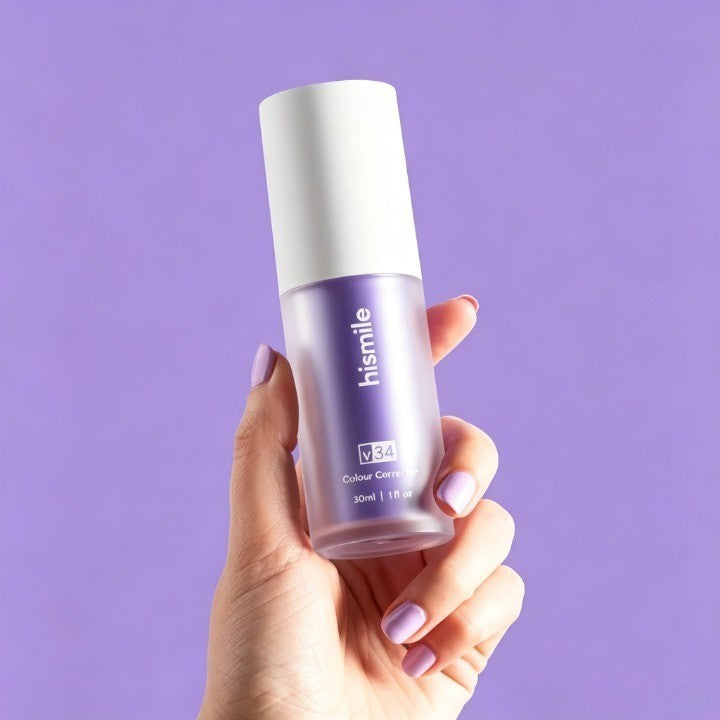 New V34 Series Toothpaste Purple Color Corrector