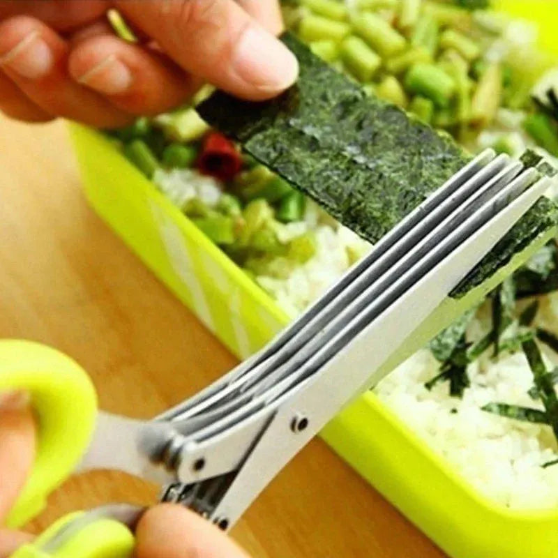 50%off-  Hot Selling 5 Blade Kitchen Salad Scissors