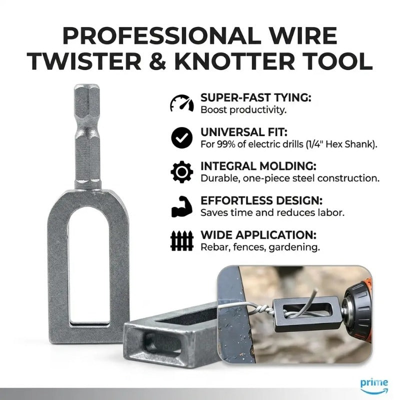 Vcoxno™ — Turn Your Drill Into a Powerhouse for Rock-Solid, Effortless Wire Ties