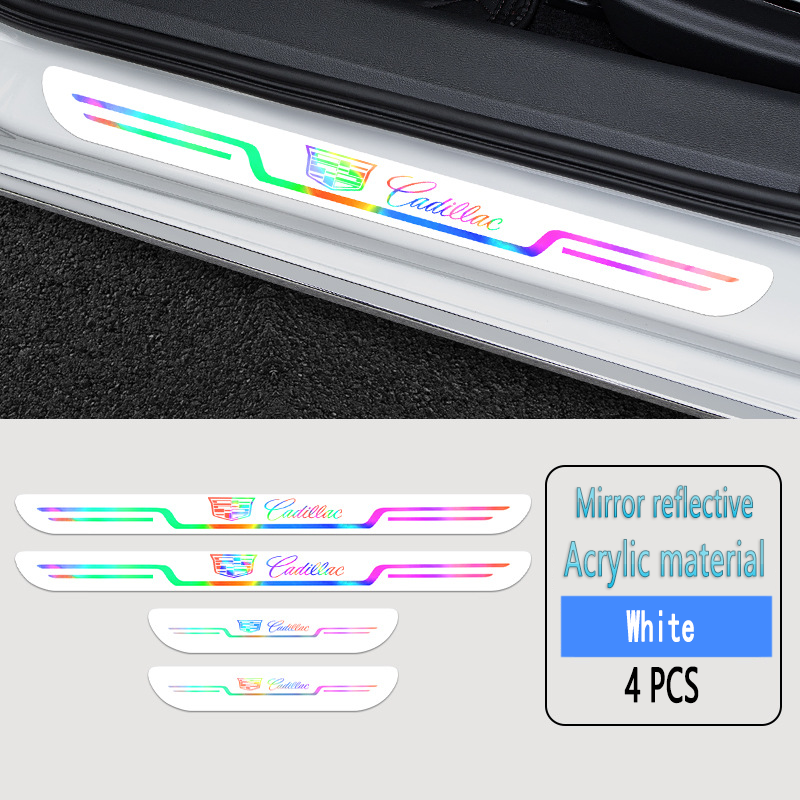 Acrylic Laser Car Anti-Fouling Door Sill Strips🎉4pcs🎉