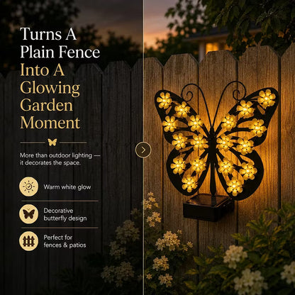 🦋 Solar Butterfly Garden Light