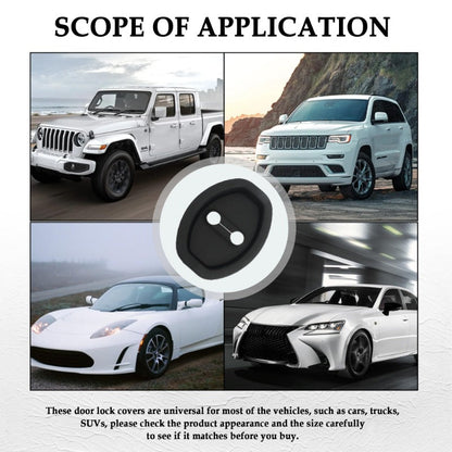 Universal Silicone Car Door Latch Covers – 4PCS Anti-Rust Noise Dampers