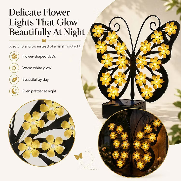 🦋 Solar Butterfly Garden Light