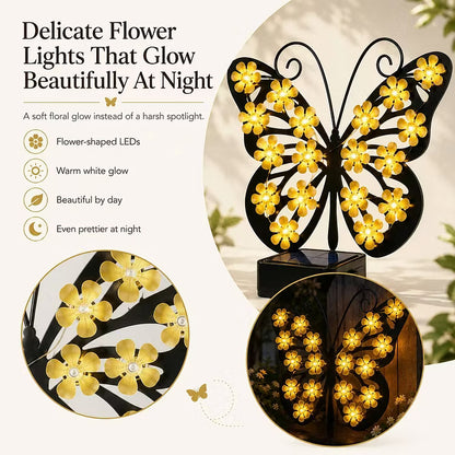 🦋 Solar Butterfly Garden Light