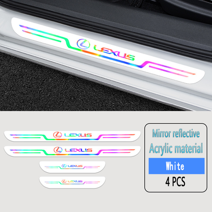 Acrylic Laser Car Anti-Fouling Door Sill Strips🎉4pcs🎉