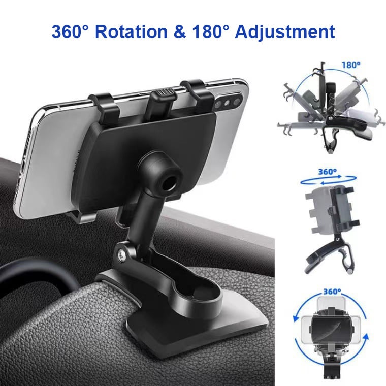 🔥2026 True Upgraded🔥360°Adjustable Car Dashboard Mobile Phone Holder