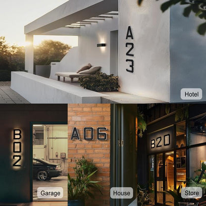 🏡 Upgrade Your Home's Curb Appeal – 50% OFF  ✨ Modern LED House Number Light