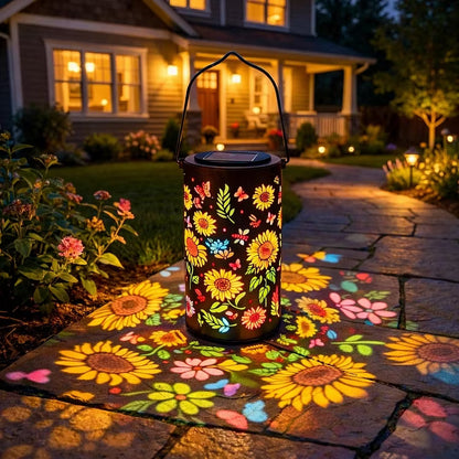 🔥HOT SALE 49% OFF-🌞Colorful Sunflower Glow Solar Garden Lantern