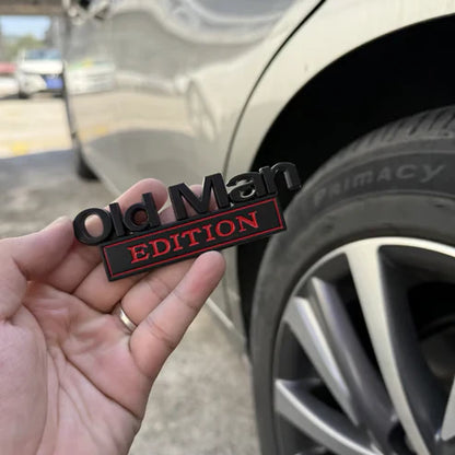 🚗Old Man Edition Car Emblem