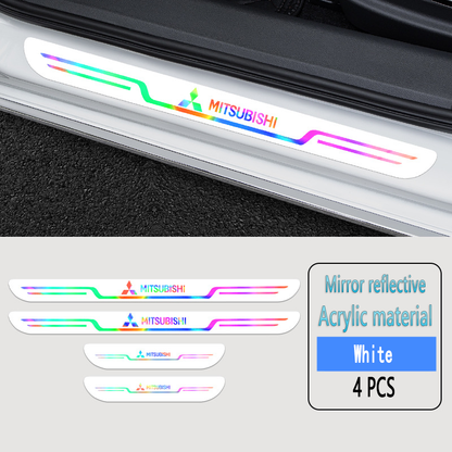 Acrylic Laser Car Anti-Fouling Door Sill Strips🎉4pcs🎉