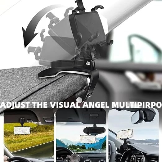 🔥2026 True Upgraded🔥360°Adjustable Car Dashboard Mobile Phone Holder