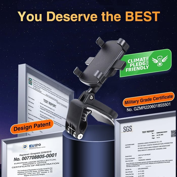 🔥2026 True Upgraded🔥360°Adjustable Car Dashboard Mobile Phone Holder