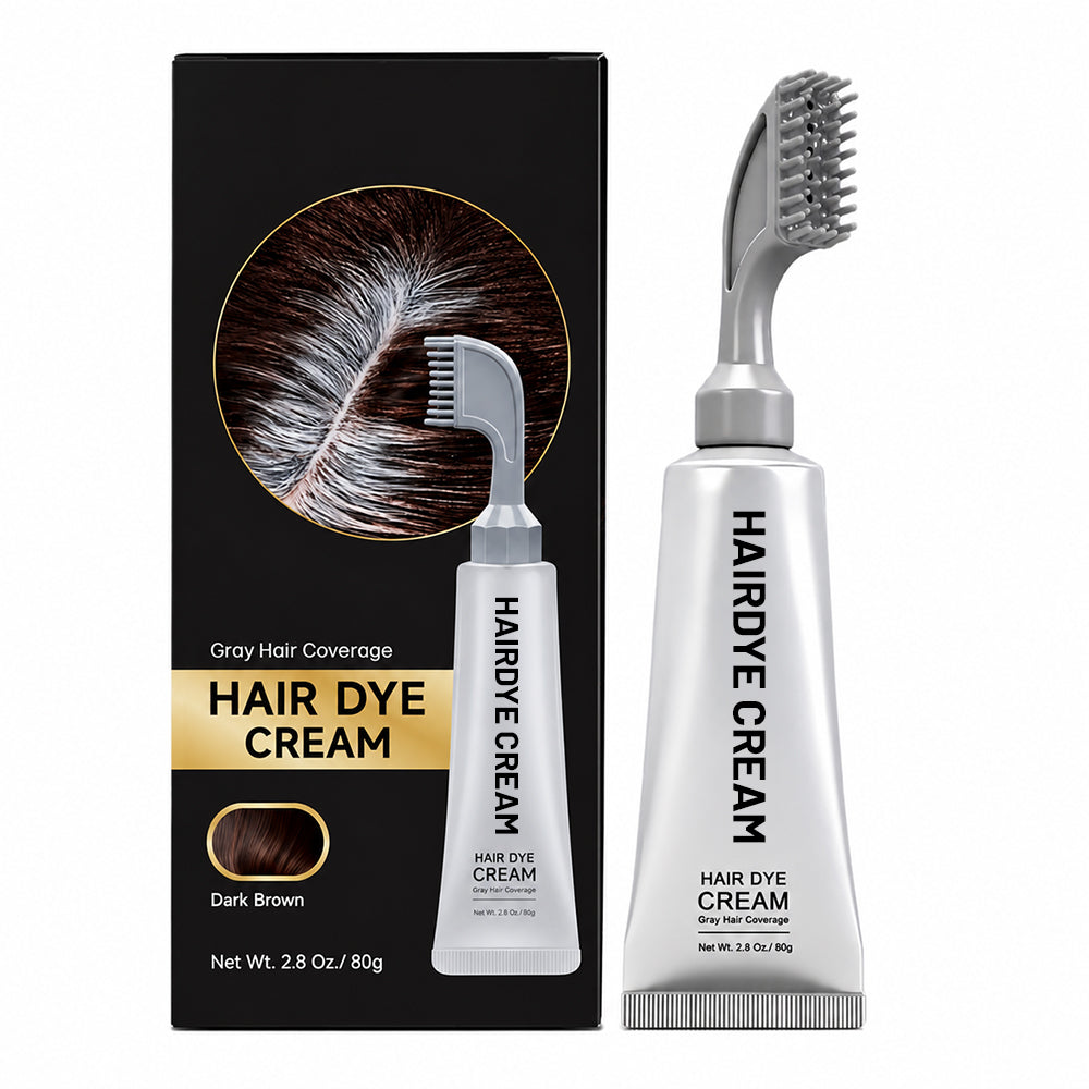 Unisex Grey Coverage Hair Dye with Hair Care