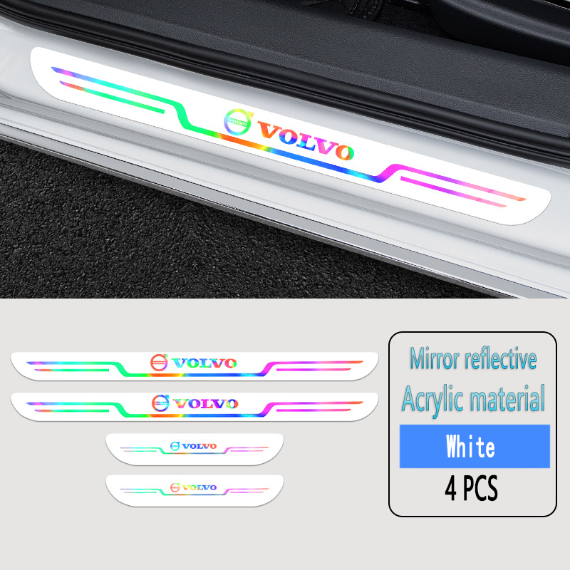 Acrylic Laser Car Anti-Fouling Door Sill Strips🎉4pcs🎉