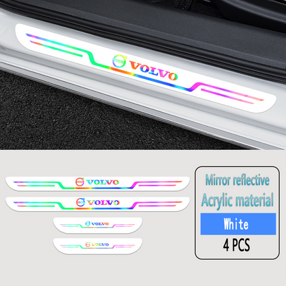 Acrylic Laser Car Anti-Fouling Door Sill Strips🎉4pcs🎉