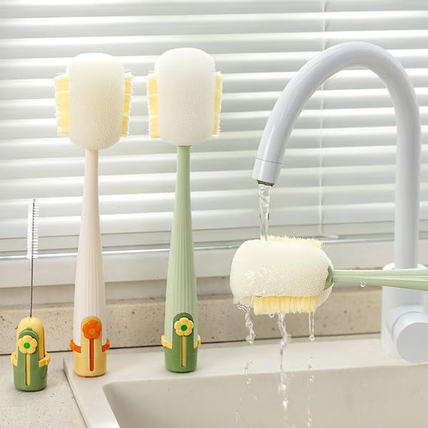 5-in-1 Bottle Cleaning Brush (Multifunctional) – For Cup Lid Cleaning & Home Kitchen Tasks