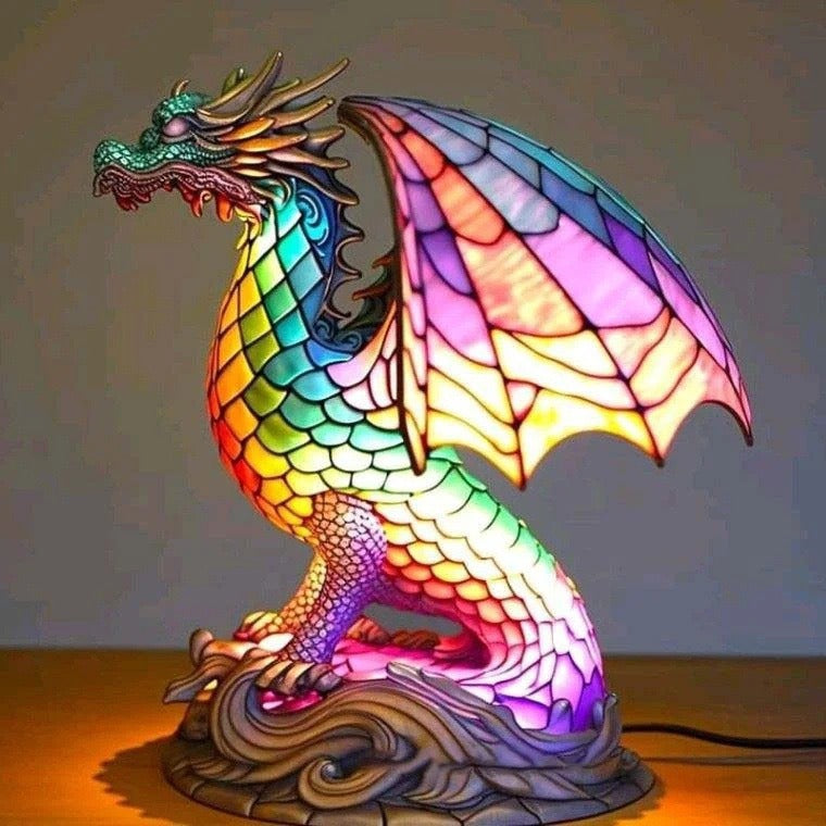 Hot Sale 49% off🔥Stained Glass Plant Series Table Lamp