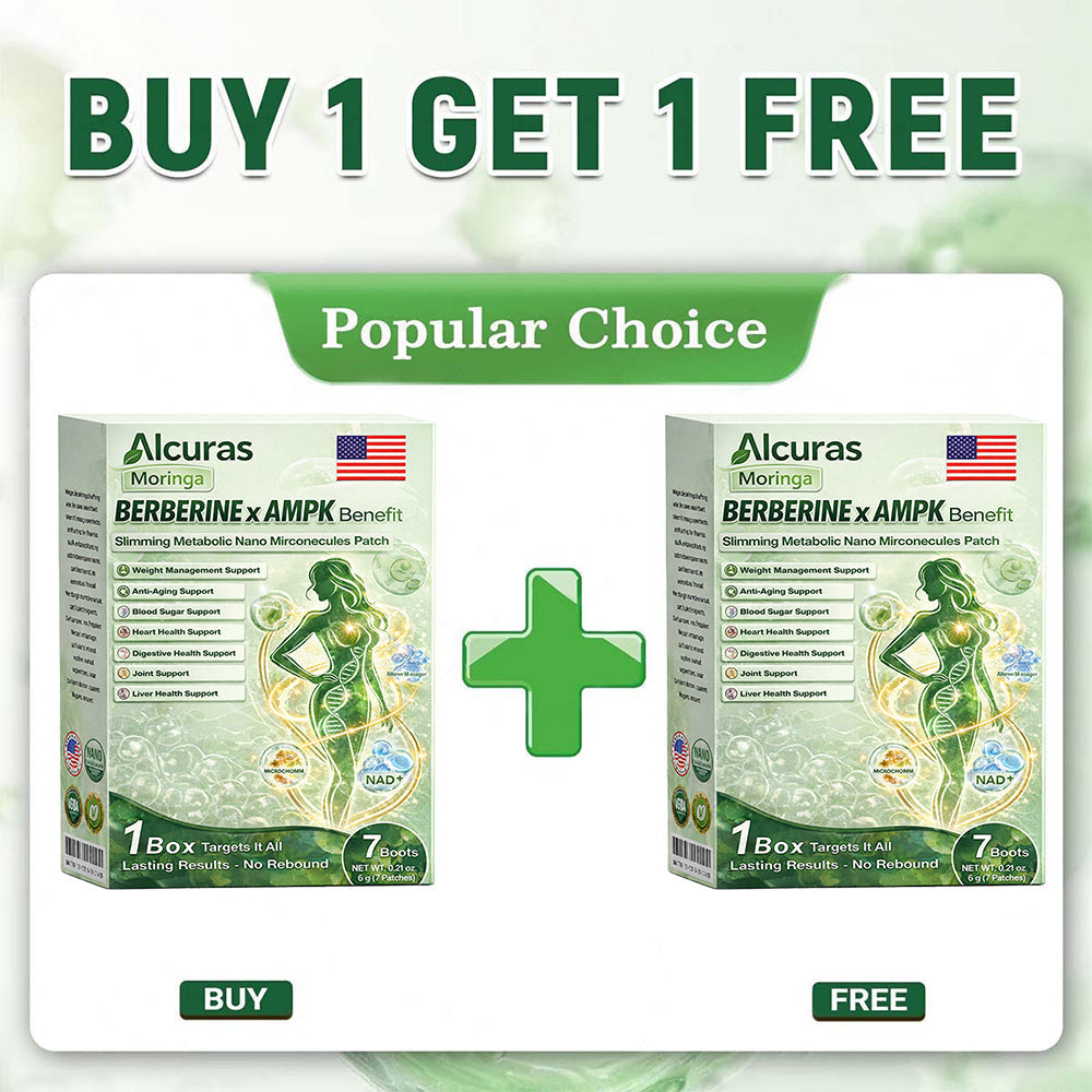 🌿Moringa × Berberine × AMPK 8-Benefit Slimming & Metabolic Nano Microneedle Patch