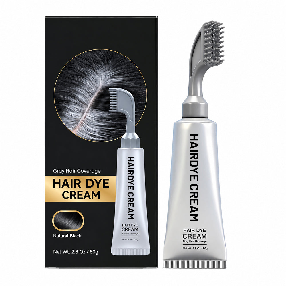 Unisex Grey Coverage Hair Dye with Hair Care