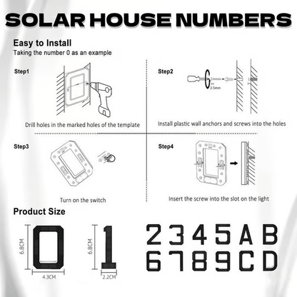 🏡 Upgrade Your Home's Curb Appeal – 50% OFF  ✨ Modern LED House Number Light