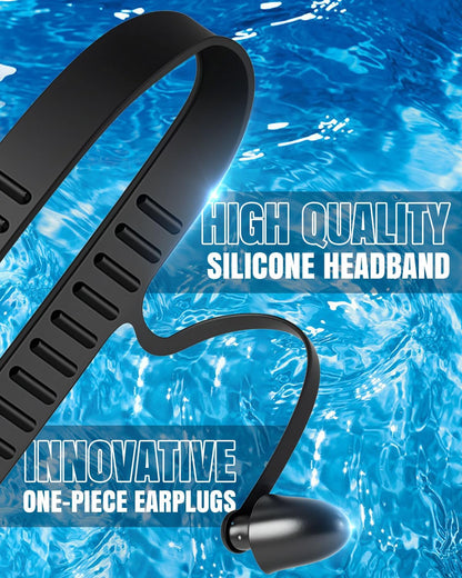Weitwinkel-Schwimmbrille mit Antibeschlag- und UV-Schutz, Unisex