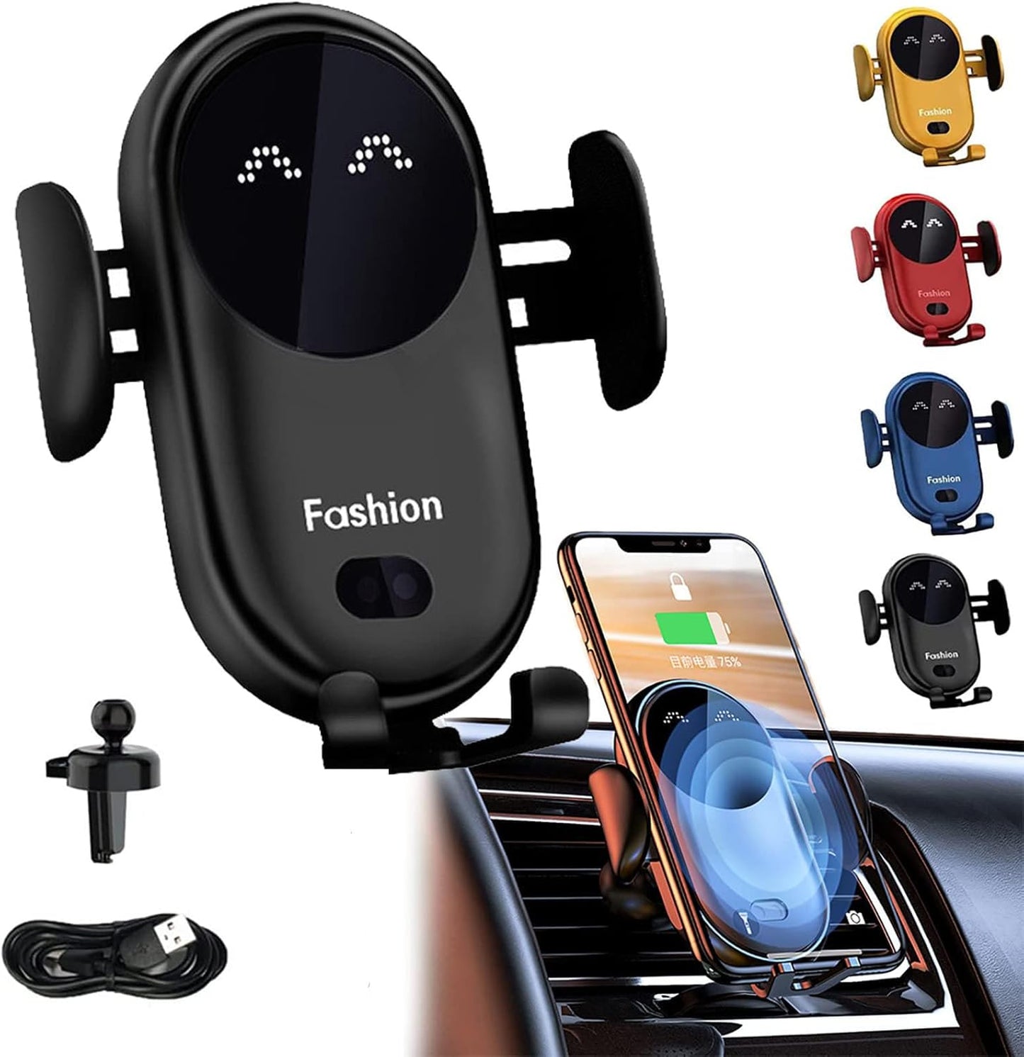 Smart Car Wireless Charger Phone Holder