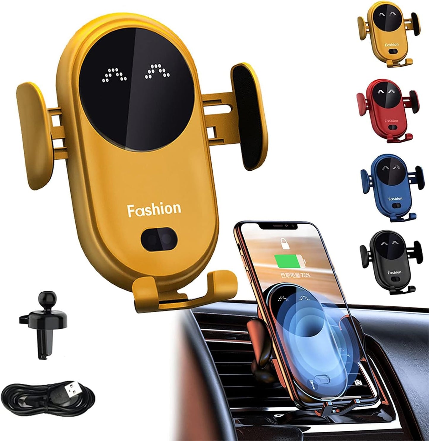 Smart Car Wireless Charger Phone Holder