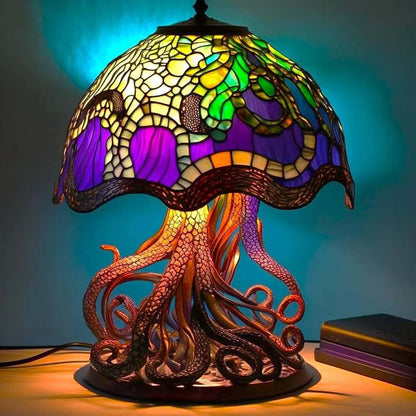 Hot Sale 49% off🔥Stained Glass Plant Series Table Lamp