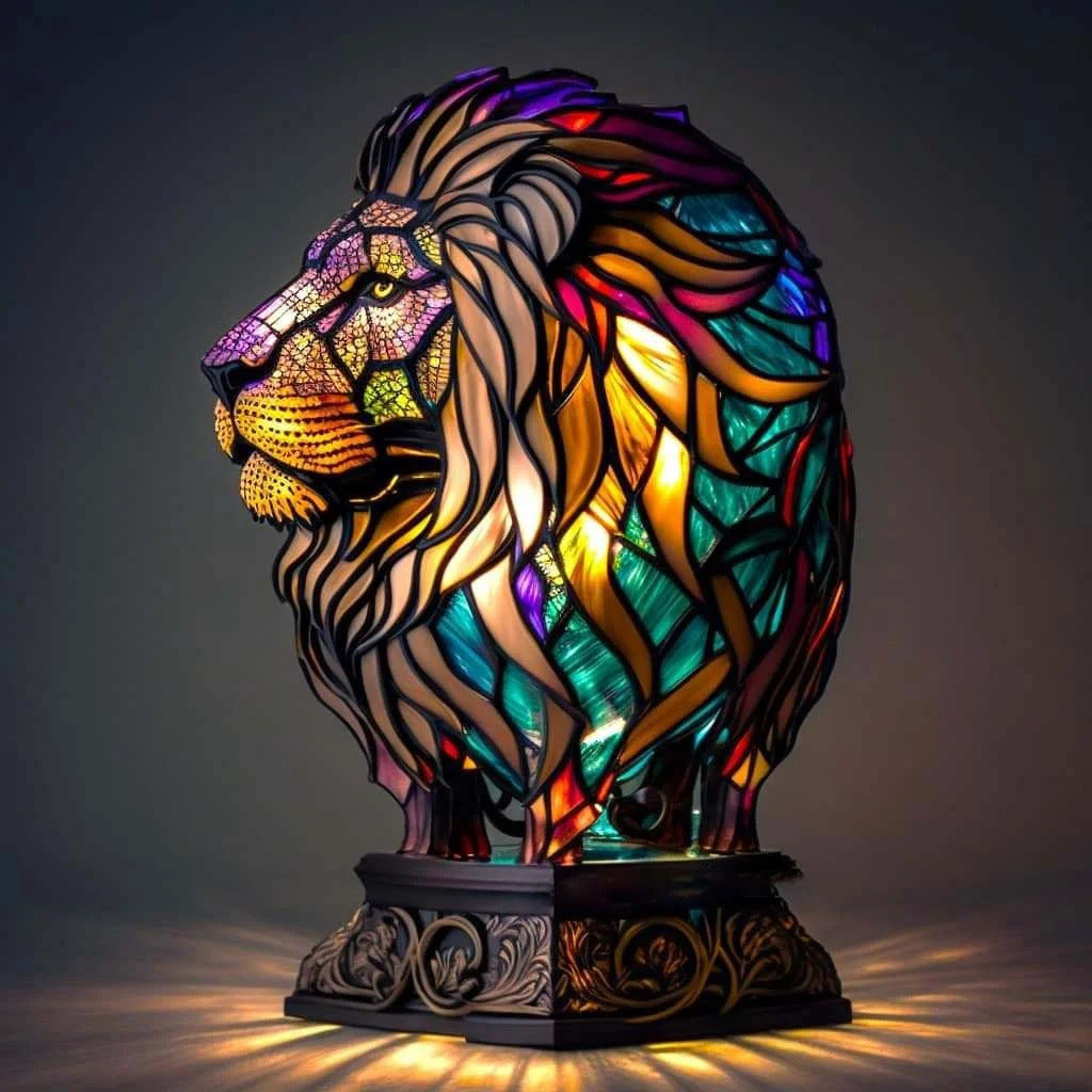 Hot Sale 49% off🔥Stained Glass Plant Series Table Lamp