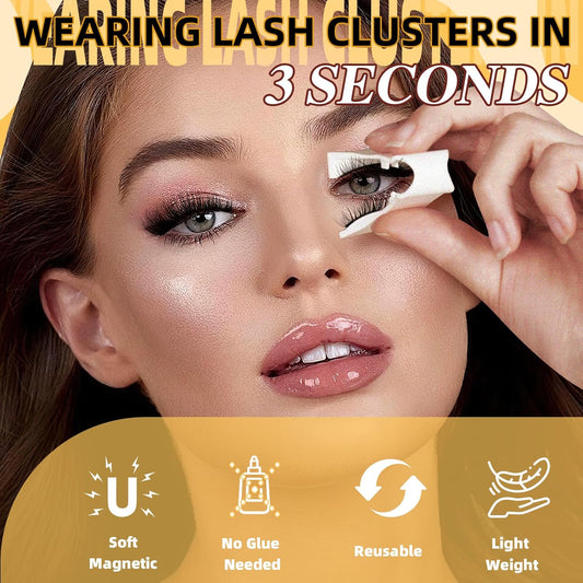 Last Day 49% OFF Reusable Premium Self-Adhesive Eyelashes | Easy, Quick, Safe!