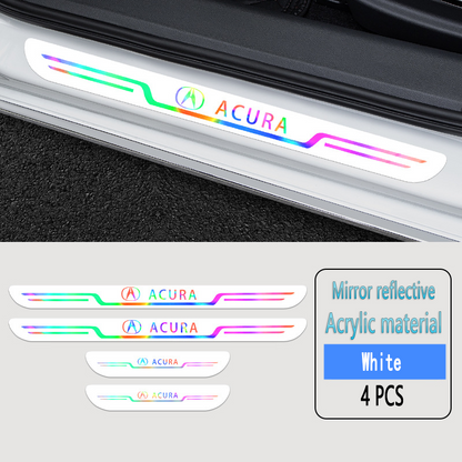 Acrylic Laser Car Anti-Fouling Door Sill Strips🎉4pcs🎉