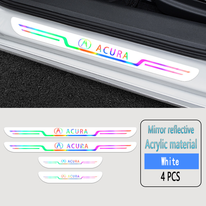 Acrylic Laser Car Anti-Fouling Door Sill Strips🎉4pcs🎉