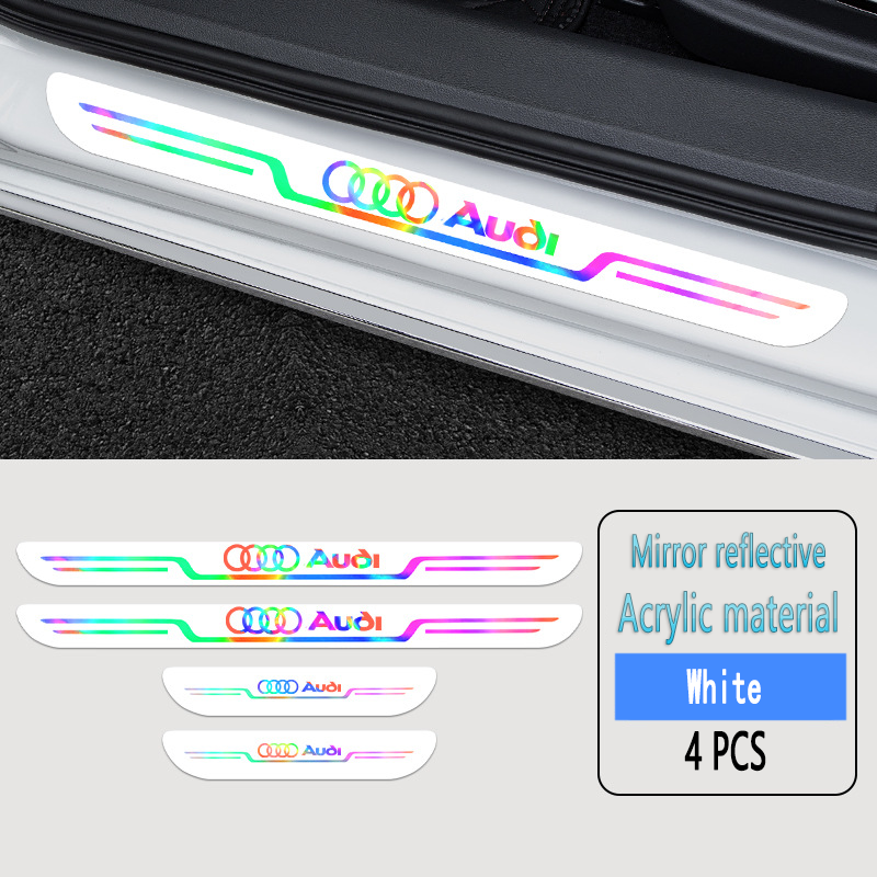 Acrylic Laser Car Anti-Fouling Door Sill Strips🎉4pcs🎉
