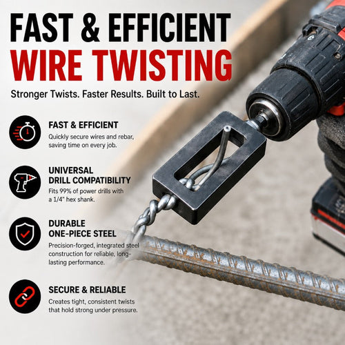 Vcoxno™ — Turn Your Drill Into a Powerhouse for Rock-Solid, Effortless Wire Ties
