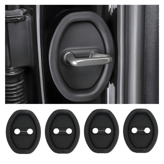 Universal Silicone Car Door Latch Covers – 4PCS Anti-Rust Noise Dampers