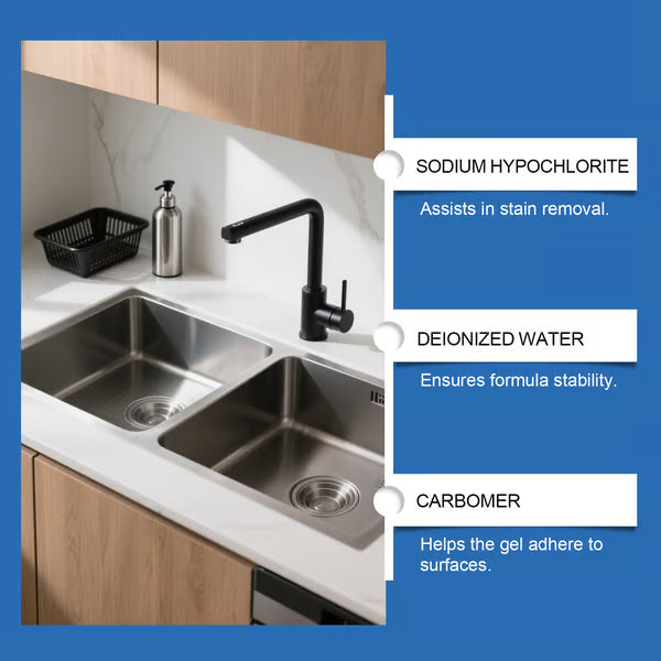 💥LAST DAY SALE 49% OFF- Mold Remover Gel with Scrub Brush – Heavy Duty Mildew Stain Cleaner for Washer Gasket, Shower Caulk, Tile Grout & Bathroom