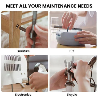 24 in 1 DlY Screwdriver Set Magnetic Compact and Portable Ratchet Screwdriver