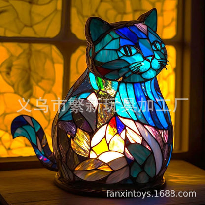 Hot Sale 49% off🔥Stained Glass Plant Series Table Lamp