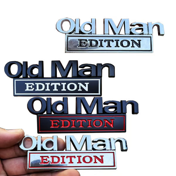 Old Man Edition Car Emblem