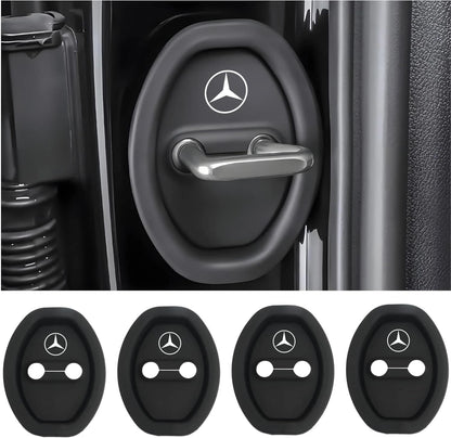 Universal Silicone Car Door Latch Covers – 4PCS Anti-Rust Noise Dampers