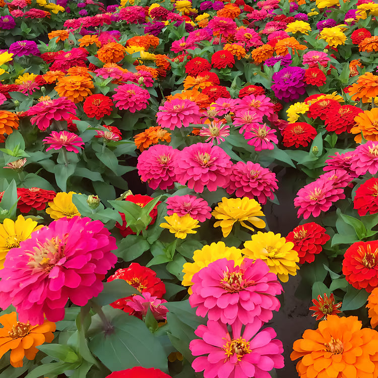 ⏰🔥California Giant Mix Zinnia Seeds—Covers 6500saft-Grows 3-4ft tall