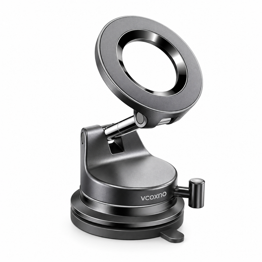 Suction Cup Phone Mount, Vacuum Magnetic Phone Holder, 360° Adjustable for MagSafe Car Holder